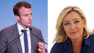 (Emmanuel Macron) e [Marine Le Pen]