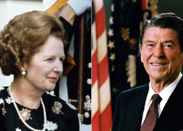 Ronald Reagan Di sconosciuto, Pubblico dominio - Margaret Thatcher Di work provided by Chris Collins of the Margaret Thatcher Foundation - Margaret Thatcher Foundation, CC BY-SA 3.0