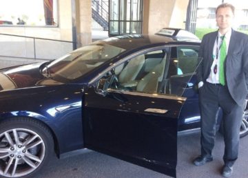 Un taxi elettrico ad Amsterdam, foto di Massimo Predieri
