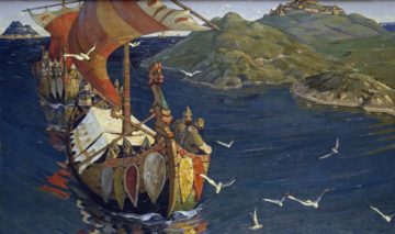 Guest from Overseas, Nikolaj Roerich (1901) – Foto di pubblico dominio