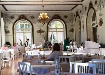 Una sala ristorante di un albergo, foto di Mario Attanasio