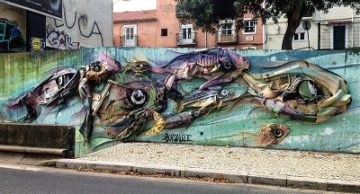 I Pesci di Alcantara, Stazione Ferroviaria di Alcantara, Lisbona - Foto di M. Elena Castore ©