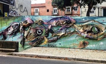 I Pesci di Alcantara, Stazione Ferroviaria di Alcantara, Lisbona - Foto di M. Elena Castore ©